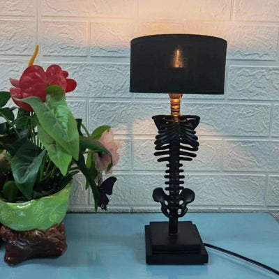 BoneGlow - Handgefertigte Skelett-Tischlampe