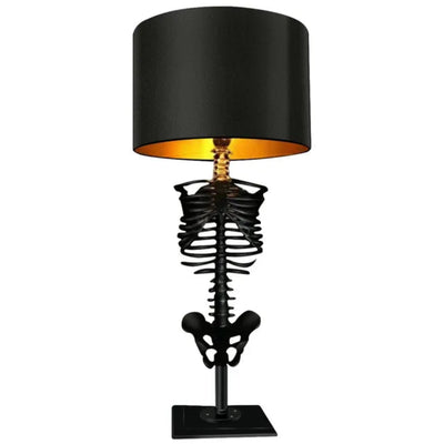 BoneGlow - Handgefertigte Skelett-Tischlampe