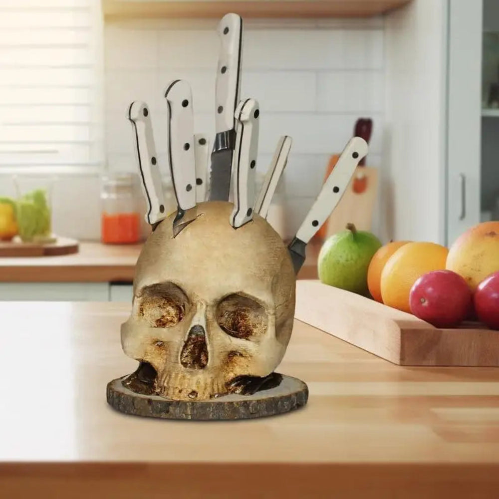 Boneblade - Gothic Totenkopf-Messerhalter