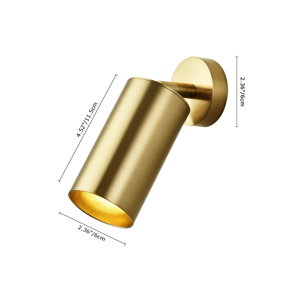 Brassico - Einzelner Decken- und Stromschienenstrahler aus Messing