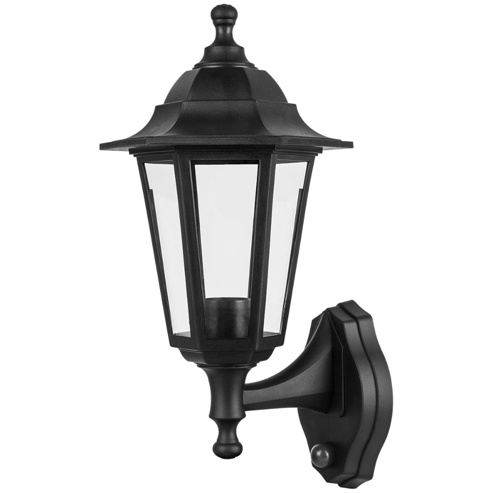 Bravia - Schwarze Außenwandlaterne mit Bewegungssensor