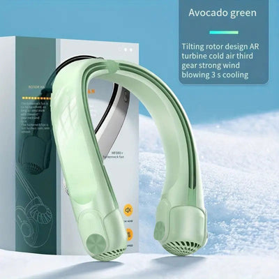 BreezeBand - Wiederaufladbarer, blattloser Halsventilator