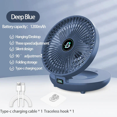 BreezeGo - 3-stufiger USB-Schreibtischventilator