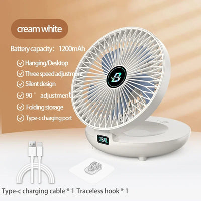 BreezeGo - 3-stufiger USB-Schreibtischventilator