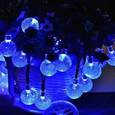LunaraLux - 60 LED Solar-Kristallkugel Lichterkette