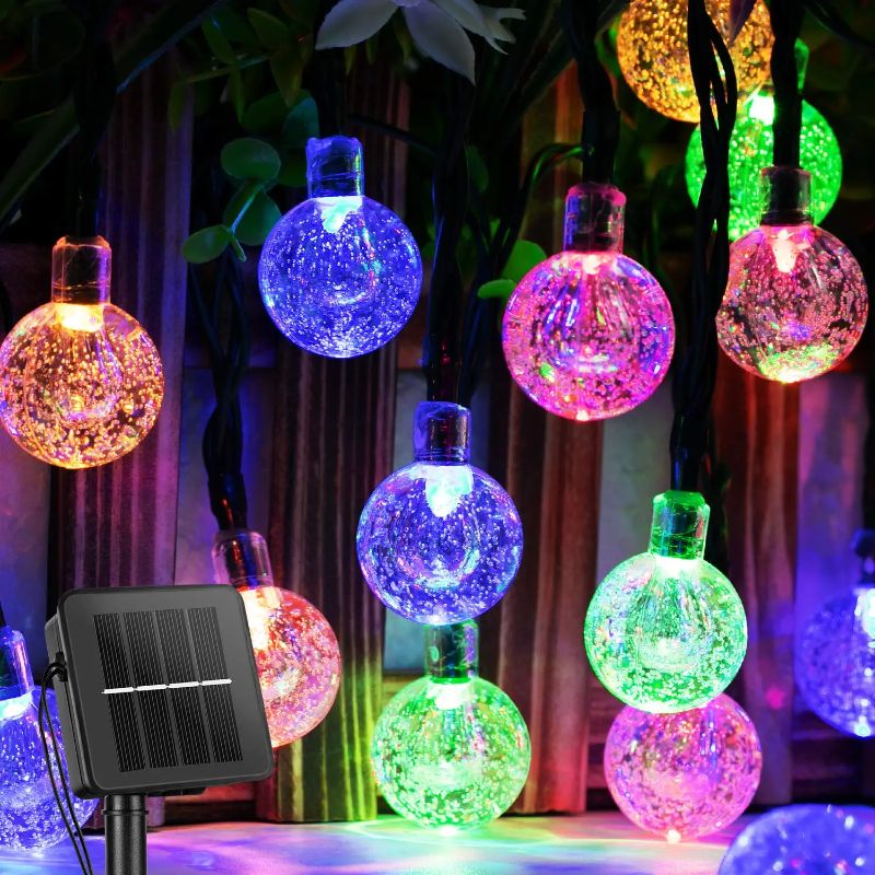 LunaraLux - 60 LED Solar-Kristallkugel Lichterkette