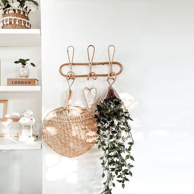CaneHook - Minimalistischer Wandhaken aus Rattan
