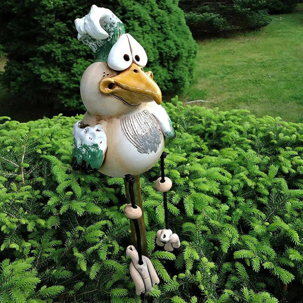 ChicHen - Dekorative Hühnerskulptur für Garten Charme