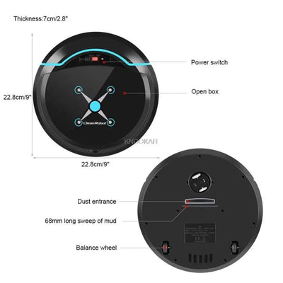 Cleanova - Intelligenter 2-in-1 Staubsauger- und Mopproboter