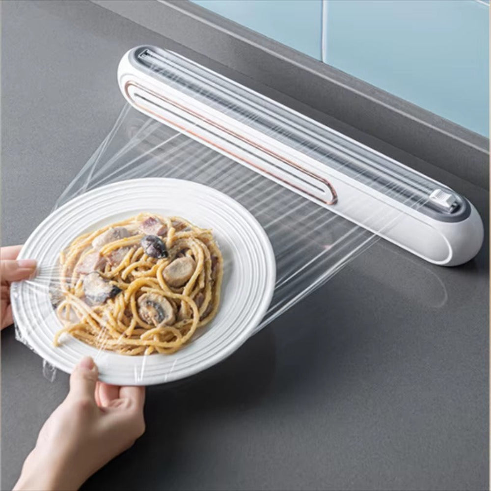 ClingMate - Magnetischer Spender für Frischhaltefolie mit integriertem Schneidegerät