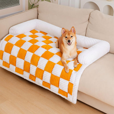 PawLuxe - Gesteppte Hundedecke mit weichem, erhöhten Rand
