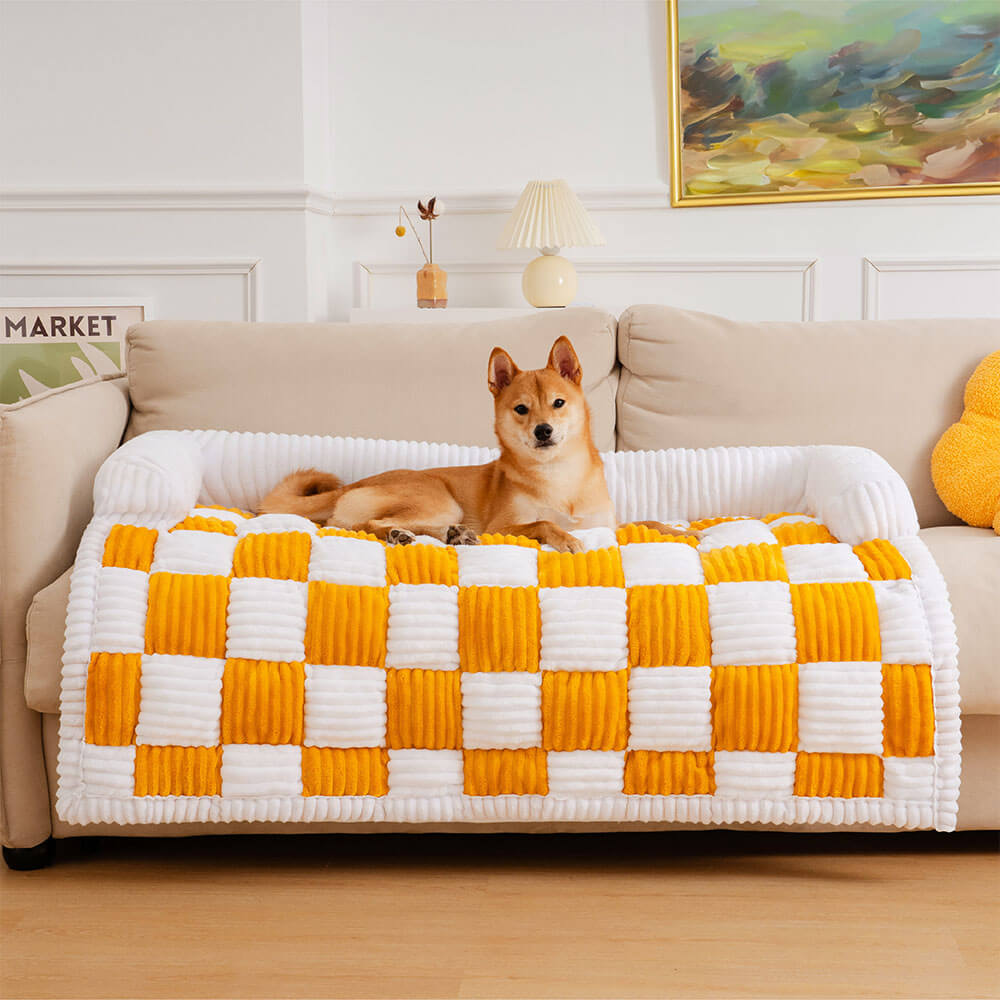 PawLuxe - Gesteppte Hundedecke mit weichem, erhöhten Rand