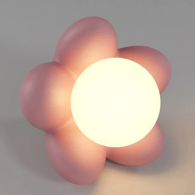PetalGlow - Cremefarbene Blumen-Wandleuchte