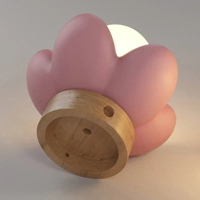 PetalGlow - Cremefarbene Blumen-Wandleuchte