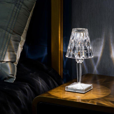 Crystallia - Wiederaufladbare LED-Tischlampe mit Kristalleffekt