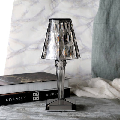 Crystallia - Wiederaufladbare LED-Tischlampe mit Kristalleffekt