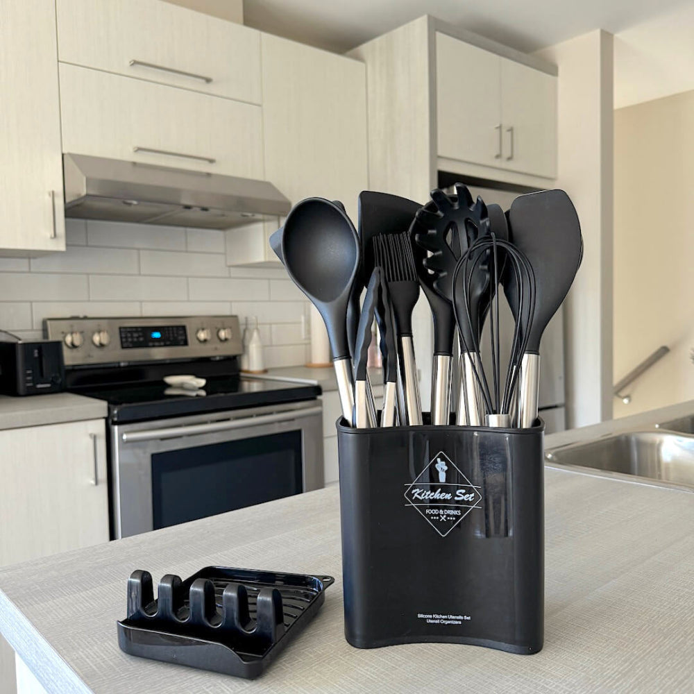 Culinairé - 12-teiliges Silikon-Küchenutensilien-Set
