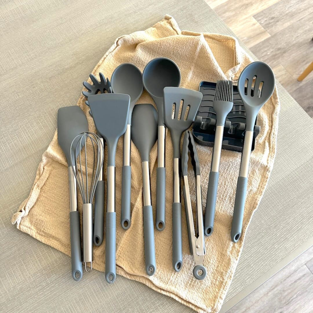 Culinairé - 12-teiliges Silikon-Küchenutensilien-Set