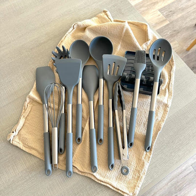 Culinairé - 12-teiliges Silikon-Küchenutensilien-Set