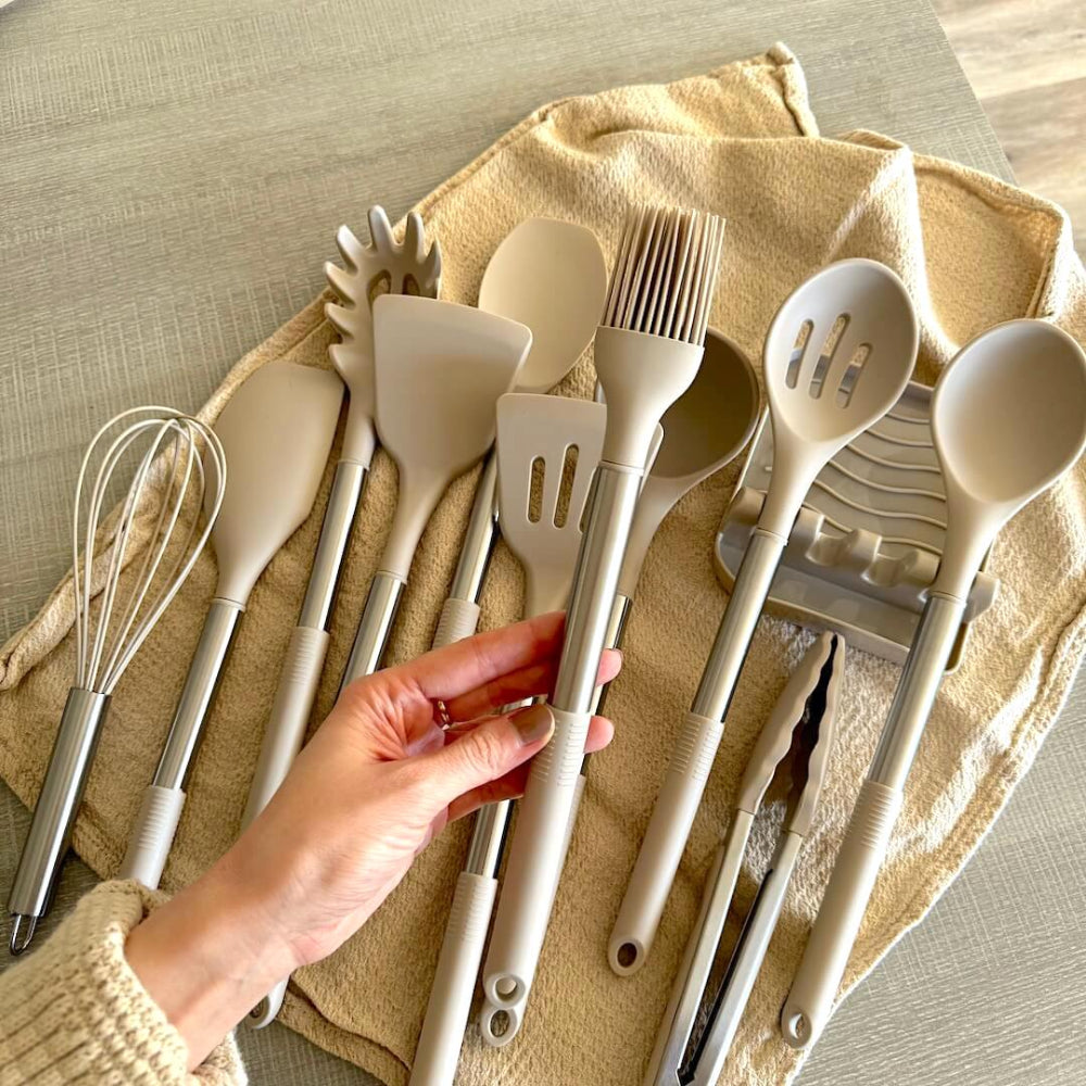 Culinairé - 12-teiliges Silikon-Küchenutensilien-Set