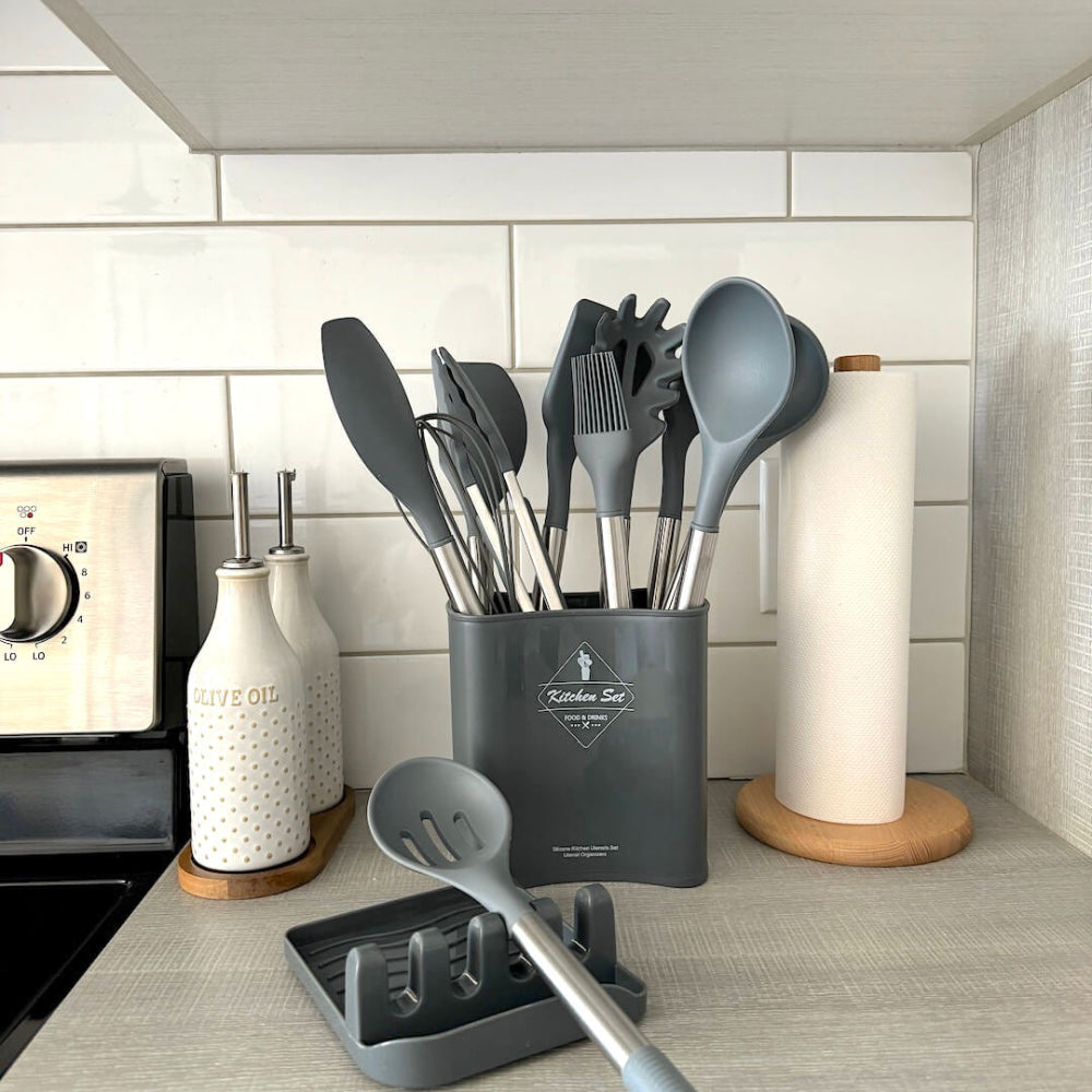 Culinairé - 12-teiliges Silikon-Küchenutensilien-Set