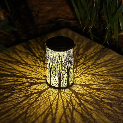 DecoLume - Elegante Solar-Laterne für draußen im Art-Deco-Stil