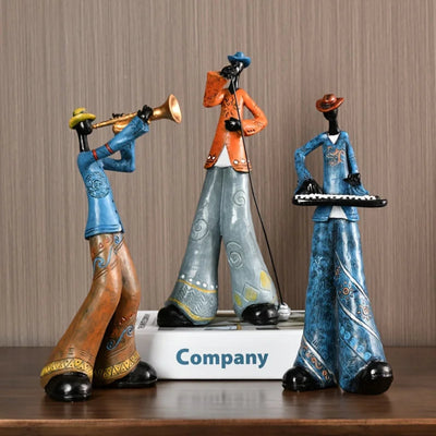 Die Mambo Five Figuren - Handgefertigte Jazz-inspirierte Dekoration