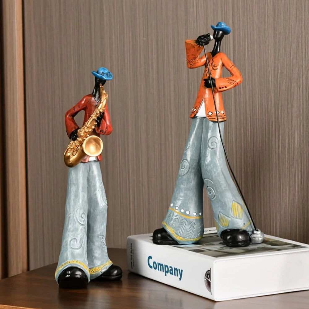 Die Mambo Five Figuren - Handgefertigte Jazz-inspirierte Dekoration