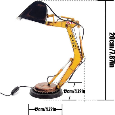 DiggerGlow - Einzigartige LED-Bagger-Tischleuchte mit kreativem Design