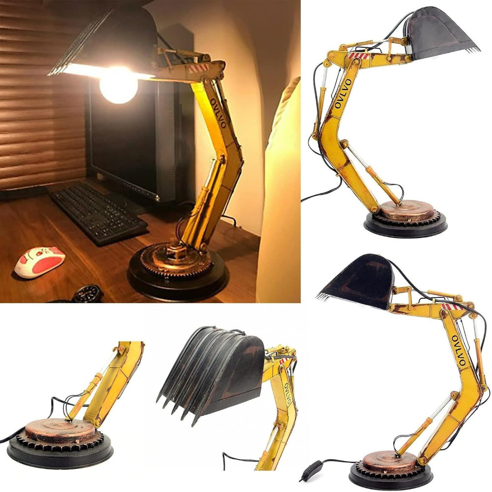 DiggerGlow - Einzigartige LED-Bagger-Tischleuchte mit kreativem Design