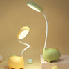 DinoGlow - Wiederaufladbare LED-Schreibtischlampe mit Cartoon-Dinosaurier-Design