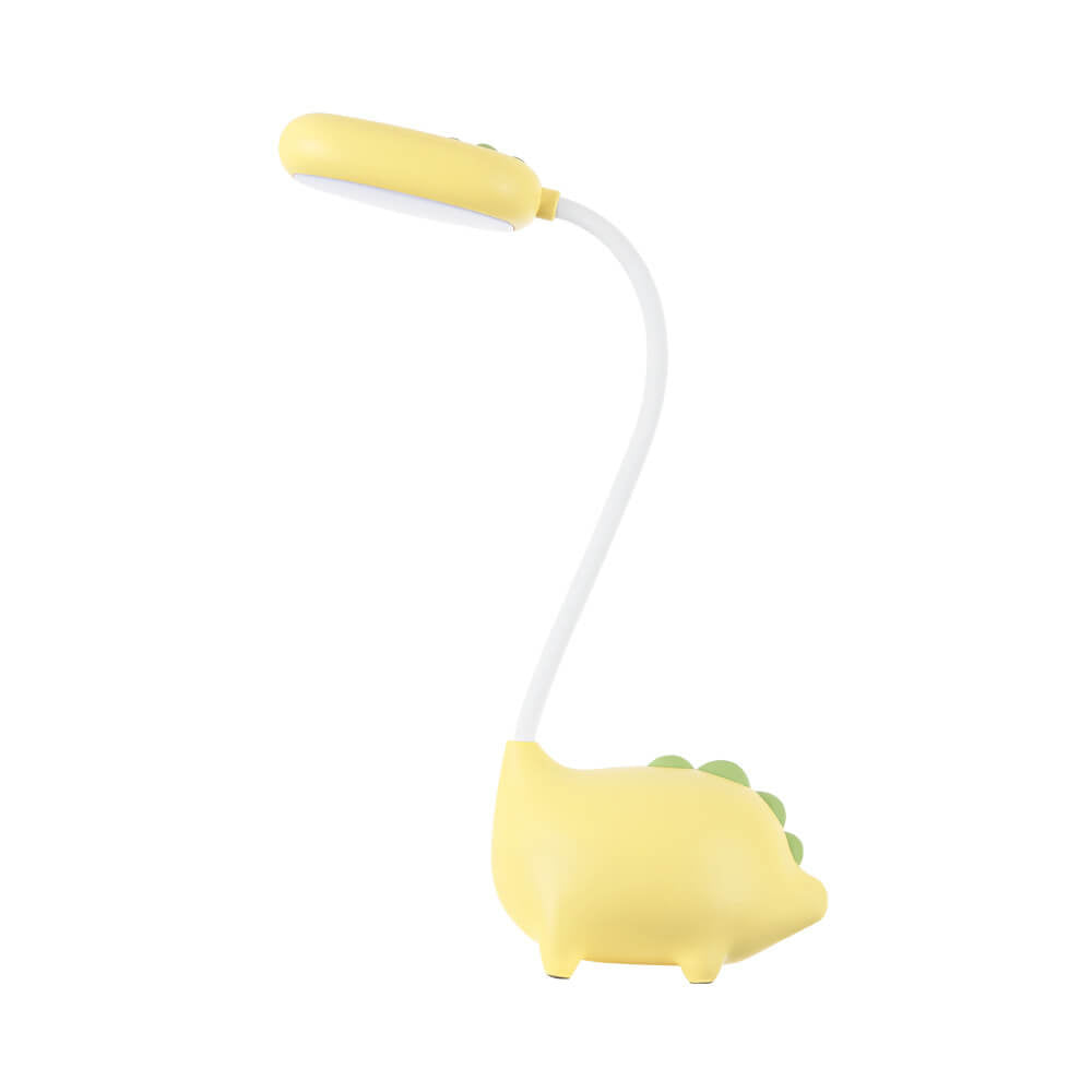 DinoGlow - Wiederaufladbare LED-Schreibtischlampe mit Cartoon-Dinosaurier-Design
