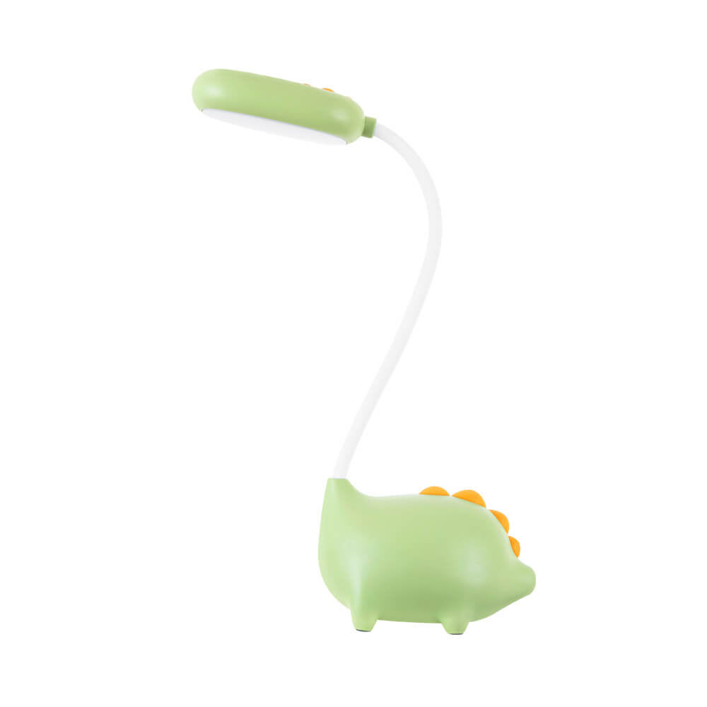 DinoGlow - Wiederaufladbare LED-Schreibtischlampe mit Cartoon-Dinosaurier-Design