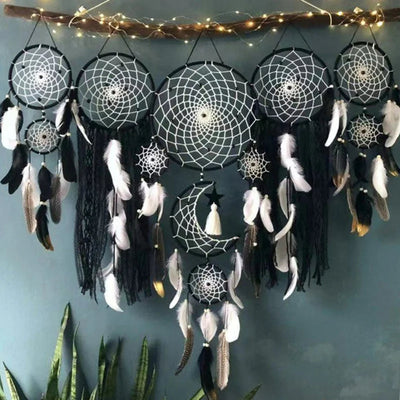 DreamWeave - Boho Wandbehang & Traumfänger Set