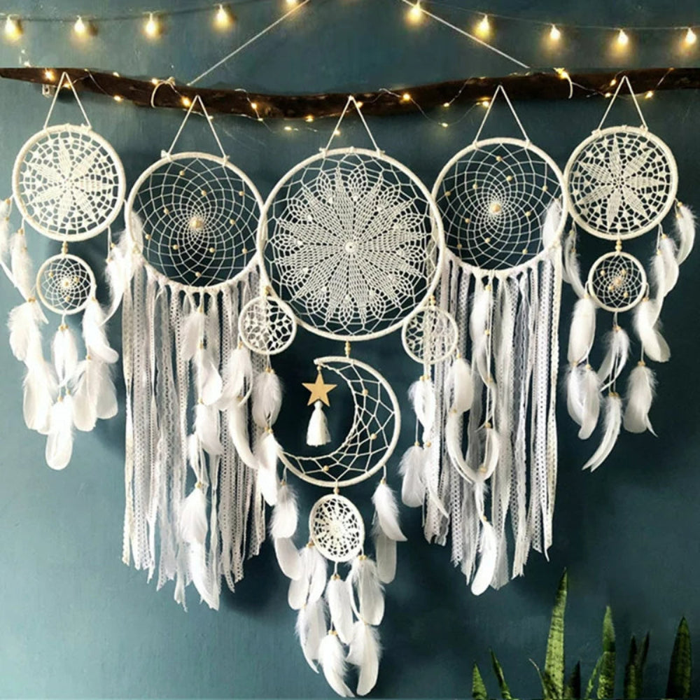 DreamWeave - Boho Wandbehang & Traumfänger Set