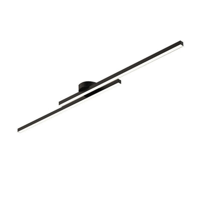 DuoStrip – Moderne schwarze LED-Deckenleuchte