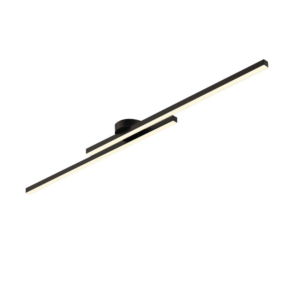 DuoStrip – Moderne schwarze LED-Deckenleuchte
