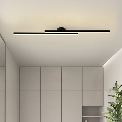 DuoStrip – Moderne schwarze LED-Deckenleuchte