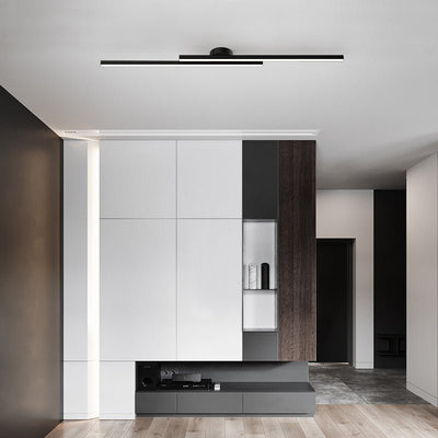 DuoStrip – Moderne schwarze LED-Deckenleuchte