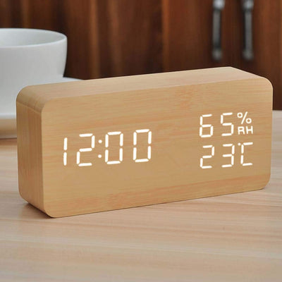 EchoWood - Intelligente LED-Holzuhr mit Sprachsteuerung