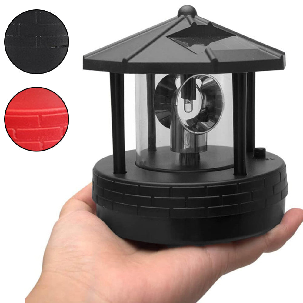 EdenGlow - Solar LED-Leuchtturmlampe mit 360° Drehung