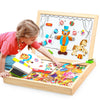 EduPlay - Magnetische Zeichentafel aus Holz mit Puzzle