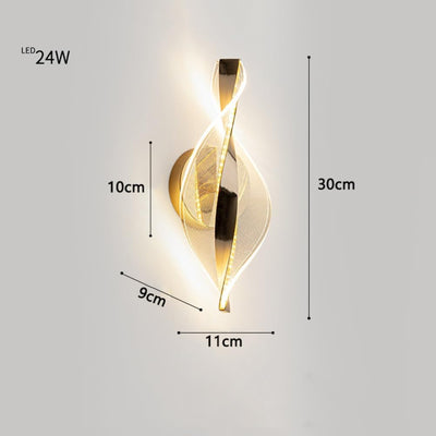 Elysian LED-Wandleuchte - Luxuriöses Acryldesign für moderne Räume