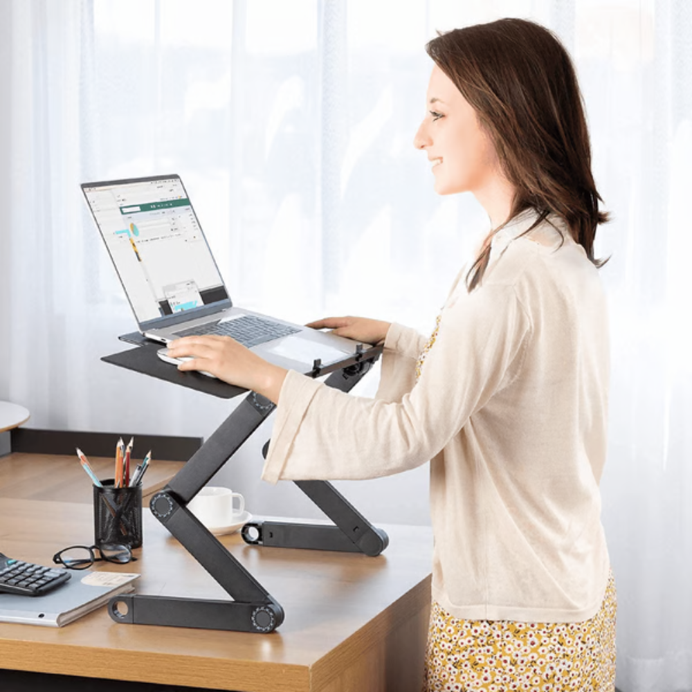 Ergolift - Verstellbarer und drehbarer ergonomischer Laptop-Ständer