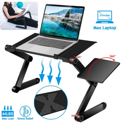 Ergolift - Verstellbarer und drehbarer ergonomischer Laptop-Ständer