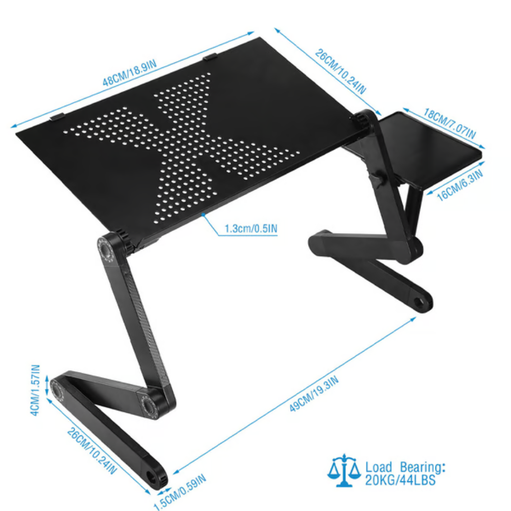 Ergolift - Verstellbarer und drehbarer ergonomischer Laptop-Ständer