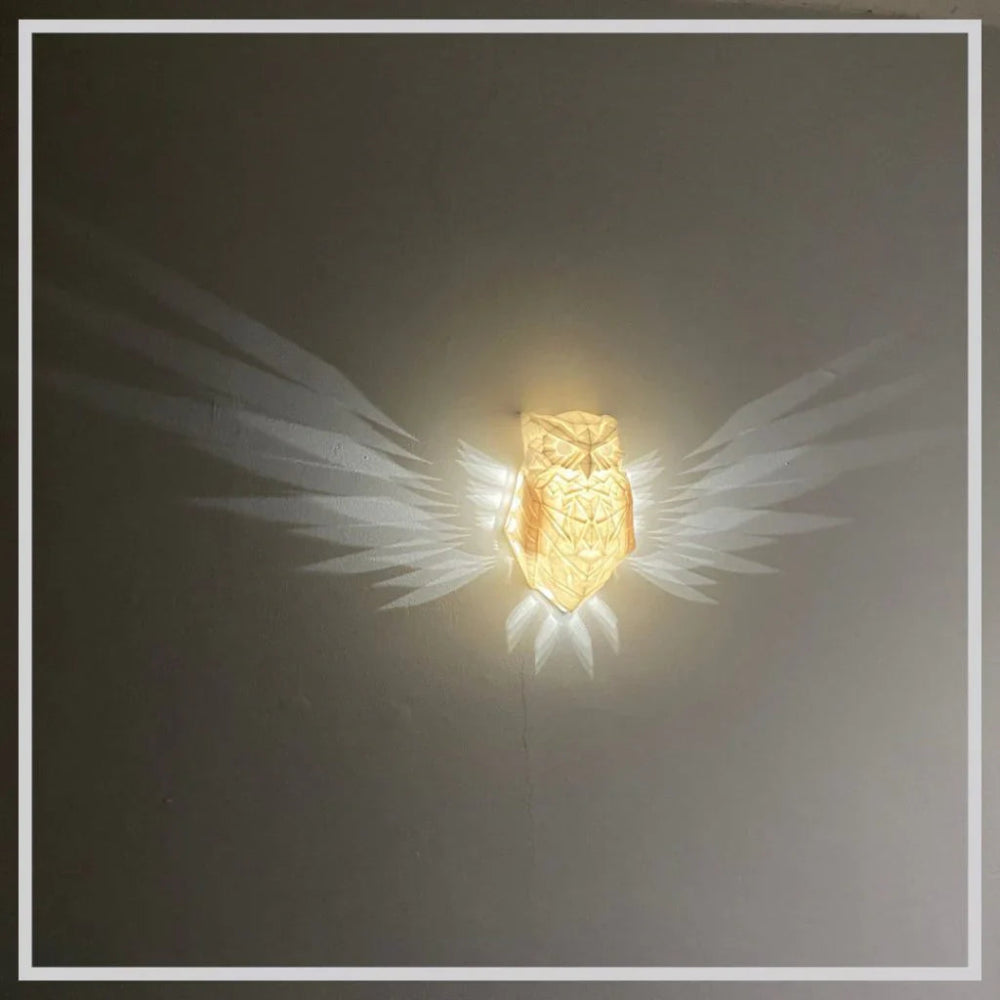 FeatherGlow - Eagle & Owl Wand-Nachtlicht für Kinder