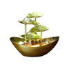 Feronia - Vintage Tischbrunnen mit LED & Eisenblatt Design