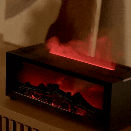 Flamora - Kamin-Luftbefeuchter & LED-Stimmungslampe