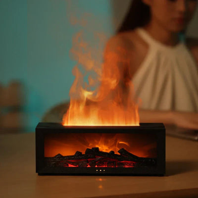 Flamora - Kamin-Luftbefeuchter & LED-Stimmungslampe